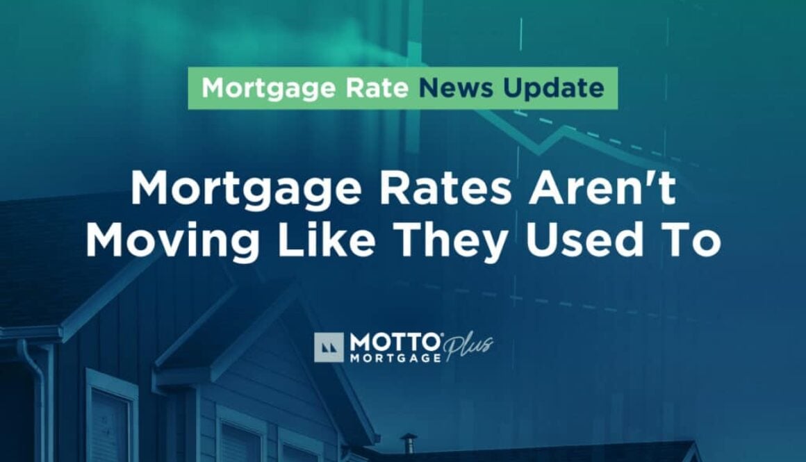 Mortgage Rates Aren't Moving Like They Used To