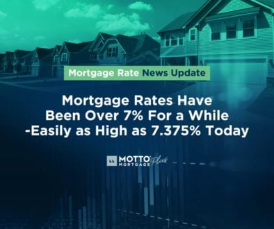 Mortgage Rates Have Been Over 7% For a While--Easily as High as 7.375% Today