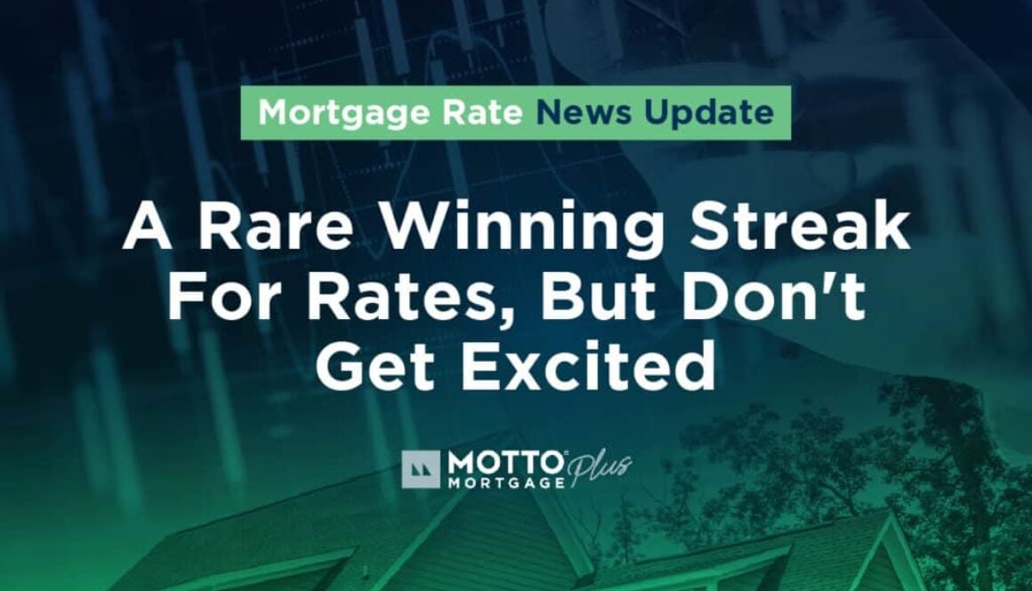 A Rare Winning Streak For Rates, But Don't Get Excited